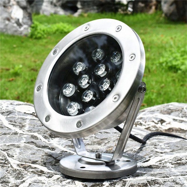 High Voltage 18W IP68 Waterproof UL Quality White and Rgb Controlled by Power Switch UL Quality White Fountain Led Underwater Light AC85~265V 